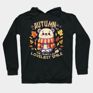 polar bear autumn season Hoodie